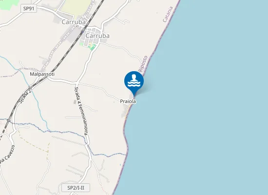 Map of PRAIOLA SBOCCO STRADA N. 6