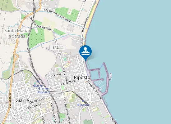 Map of SCARICO VIA COLOMBO 150 M. SUD