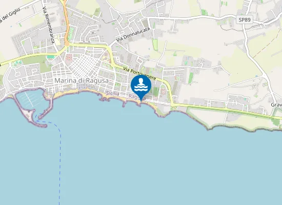 Map of 200 MT A DX EX SCARICO FOGNANTE RAGUSA