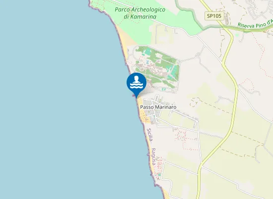 Map of SPIAGGIA RIFRISCOLARO 100 MT.