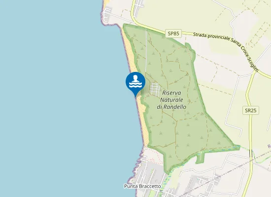 Map of SPIAGGIA FORESTALE