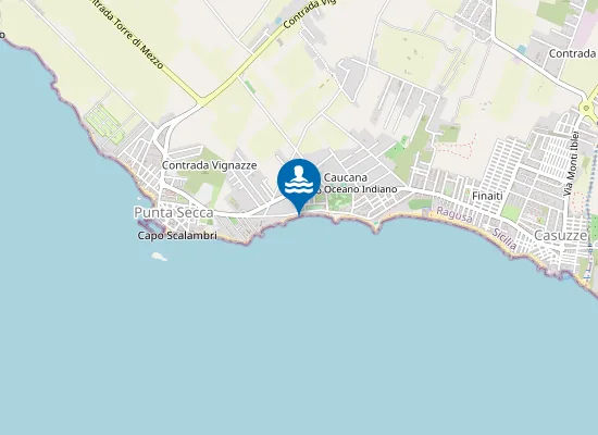 Map of SPIAGGIA CAUCANA