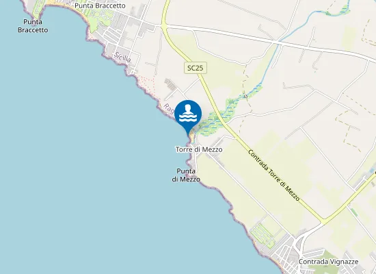 Map of SPIAGGIA TORRE DI MEZZO