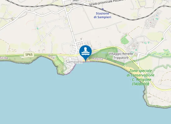 Map of SAMPIERI SPIAGGIA