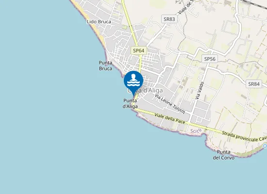 Map of SPIAGGIA ''CAVA D'ALIGA''