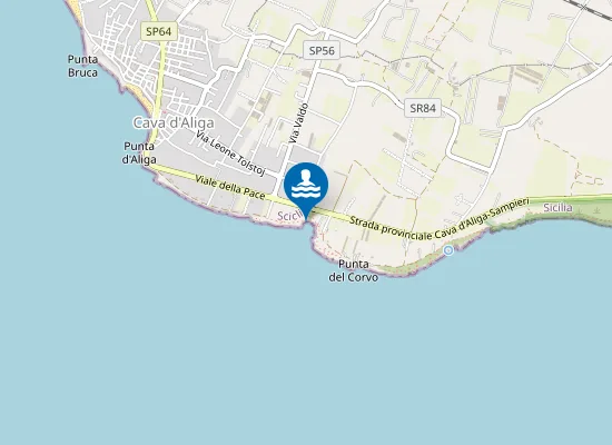 Map of SPIAGGIA PUNTA DEL CORVO