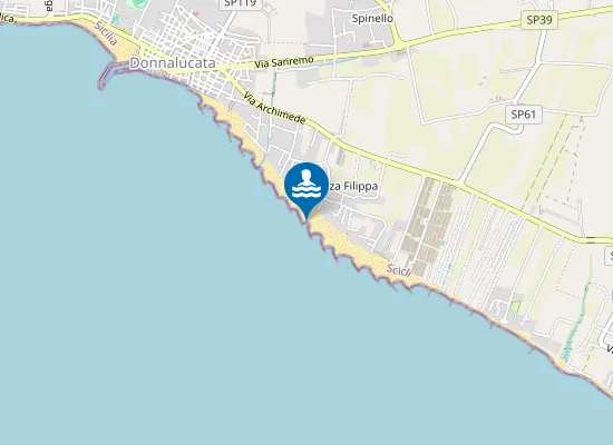 Map of LIDO DONNALUCATA