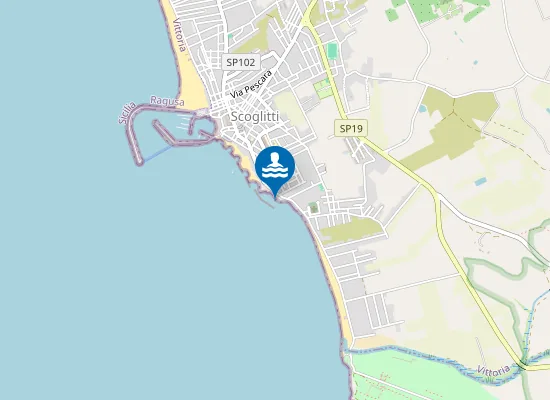 Map of SPIAGGIA DI FRONTE AL GABBIANO