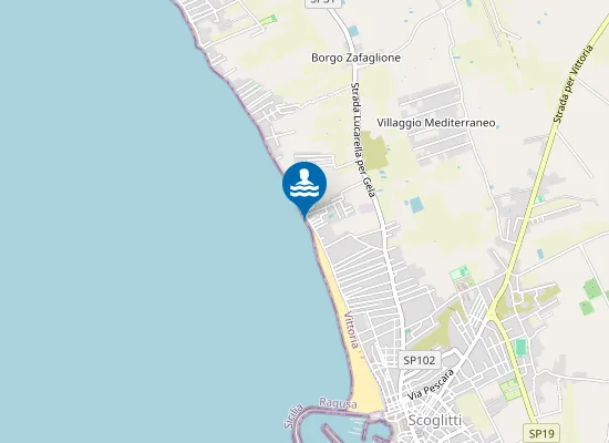 Map of SPIAGGIA LUNGOMARE - N.C.200