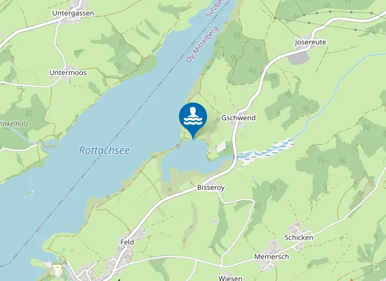 Map of ROTTACHSEE OY MITTELBERG BADEPLATZ BISSEROY