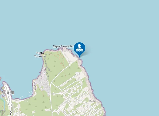 Map of COZZO GALERA-KM 0,4 SUD CAPO CAMPOLATO