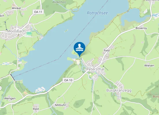 Map of ROTTACHSEE OY MITTELBERG BADEPLATZ PETERSTHAL