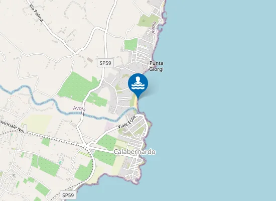 Map of KM 0,2 NORD FIUME ASINARO