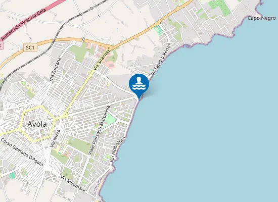 Map of 200 M SUD ROTONDA -TROPPO PIENO-