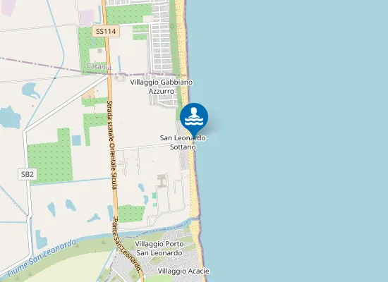 Map of S.LEONARDO SOTTANO KM 0,5 NORD FIUME