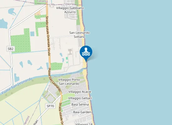 Map of KM 0,2 NORD FIUME S. LEONARDO