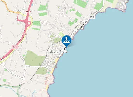 Map of GUARDIOLA-KM 1,2 NORD FOCE F. GIOI