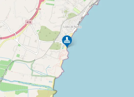 Map of PIZZUTA-KM 0,25 SUD FOCE F. GIOI