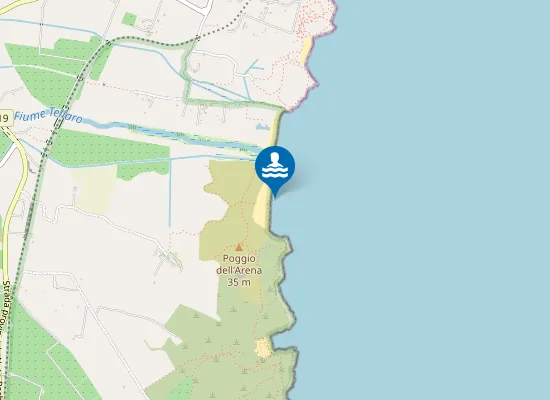 Map of MT. 250 SUD FIUME TELLARO