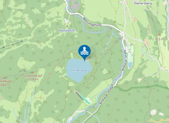 Map of FREIBERGSEE OBERSTDORF FREIBADEANSTALT SPRUNGTURM