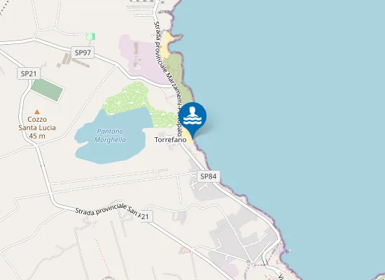 Map of SPIAGGIA MORGHELLA