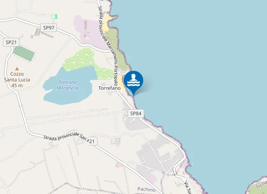 Map of KM 0,3 SUD FOCE PANTANO MORGHELLA