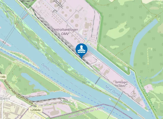 Map of NEUE DONAU, STROMAUF WEHR 2