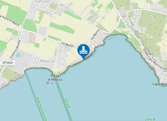 Map of TERRAUZZA-KM 0,3 SUD TONNARA