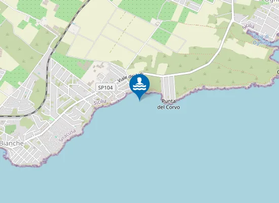 Map of CUBA-KM 0,7 SUD PUNTA CORVO