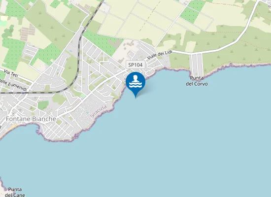 Map of KM 0,3 NORD SCOGLIO IMBIANCATO