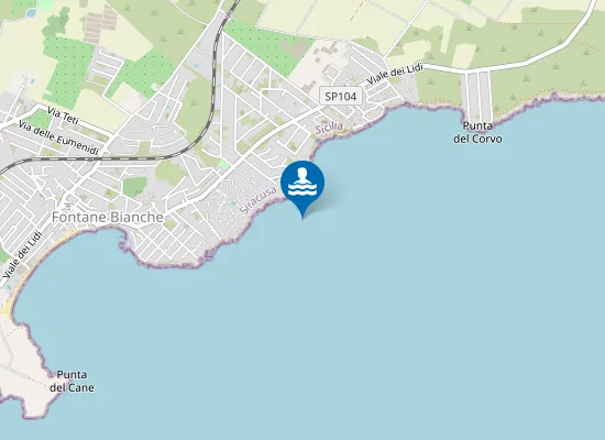 Map of KM 0,1 NORD SCOGLIO IMBIANCATO