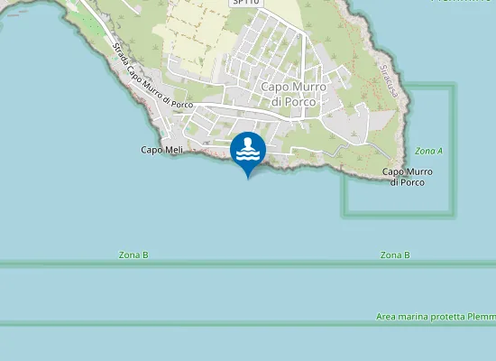 Map of COSTA BIANCA PLEMMIRIO - VIA DEGLI ZAFFIRI