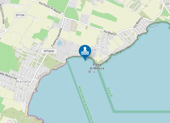 Map of KM. 0,2 NORD CANALE A C/DA FANUSA