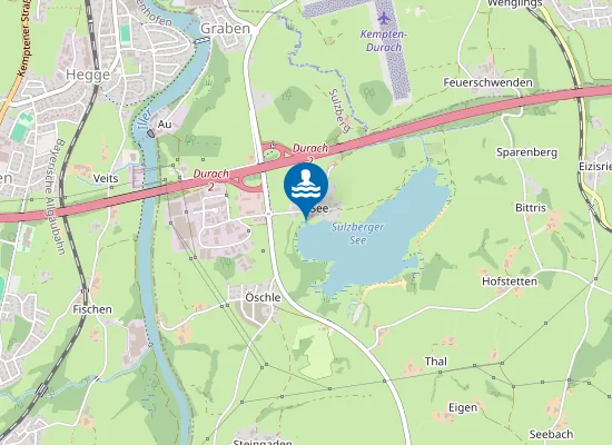 Map of SULZBERGER SEE SULZBERG SEEBAD OESCHLE