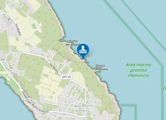 Map of MT.400 SUD PUNTA DEL GIGANTE