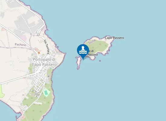 Map of ISOLA C. PASSERO SPIAGGIA OVEST