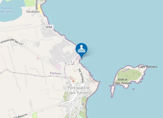 Map of TONNARA CAPO PASSERO
