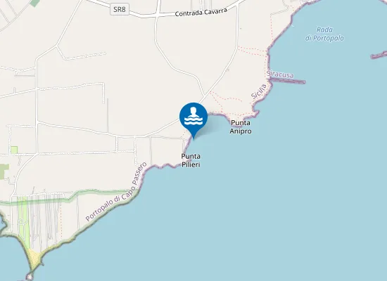 Map of KM. 0,2 NORD PUNTA PILIERI