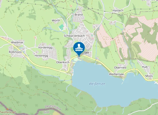 Map of WEISSENSEE FUESSEN FREIBAD