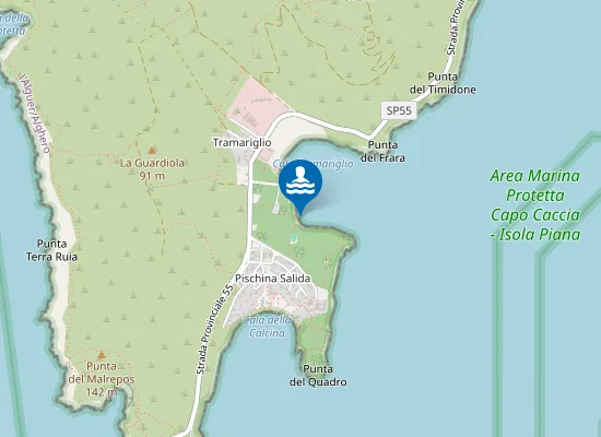 Map of TRAMARIGLIO SPIAGGIA