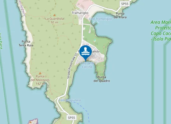 Map of PISCHINA SALIDA