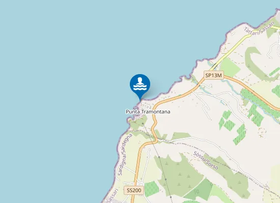 Map of A SUD DI P.TA TRAMONTANA