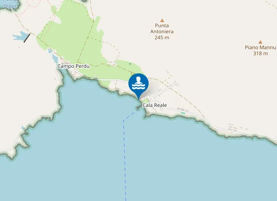 Map of CAMPO BOE - CALA REALE