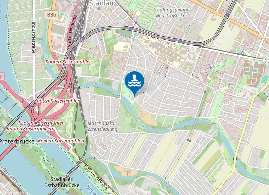 Map of MÜHLWASSER, STRANDBAD STADLAU