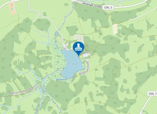 Map of ELBSEE RUDERATSHOFEN BADEPLATZ