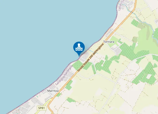 Map of KM 19 SS DELL'ANGLONA N.200