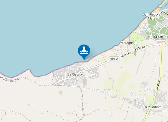 Map of SPIAGGIA LA CIACCIA