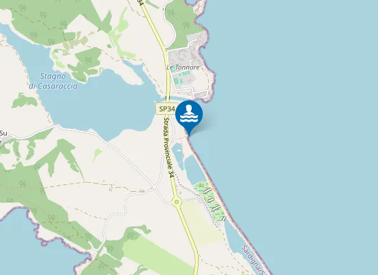 Map of TONNARA SALINE - SUD