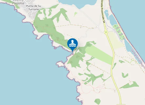 Map of CALA COSCIA DI DONNA