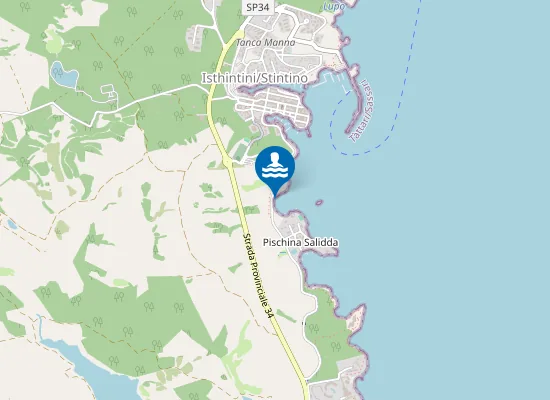 Map of SPIAGGIA TAMERICI